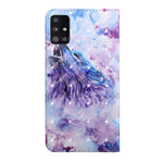Light Spot Decor Pattern Printing Wallet Stand Leather Case with Strap for Samsung Galaxy A51 5G SM-A516