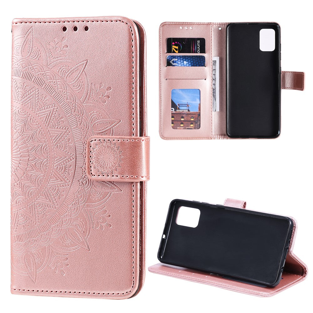 Imprinted Mandala Flower Wallet Leather Flip Case for Samsung Galaxy Note20/Note20 5G