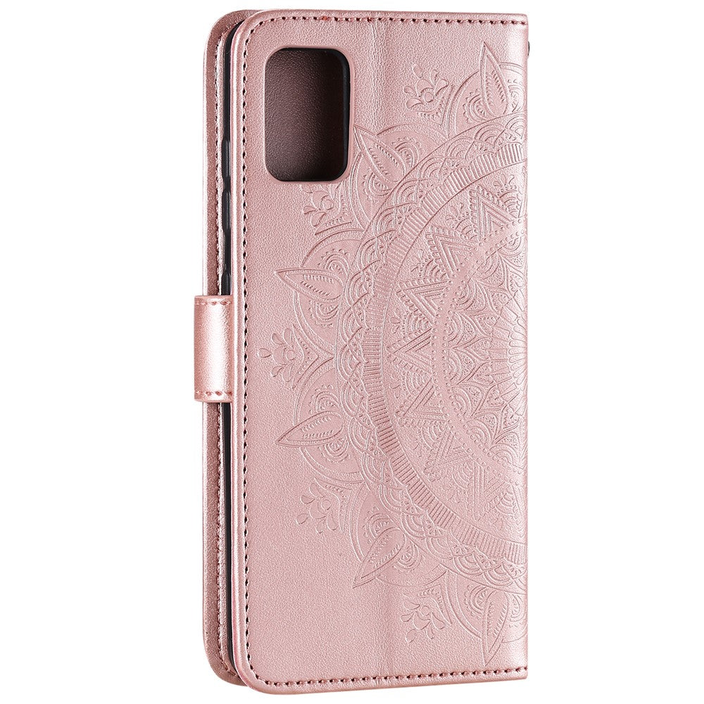 Imprinted Mandala Flower Wallet Leather Flip Case for Samsung Galaxy Note20/Note20 5G