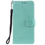 Imprint Blomster Læderpung Etui til Samsung Galaxy Note20 Ultra/Note20 Ultra 5G
