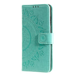 Imprint Blomster Læderpung Etui til Samsung Galaxy Note20 Ultra/Note20 Ultra 5G