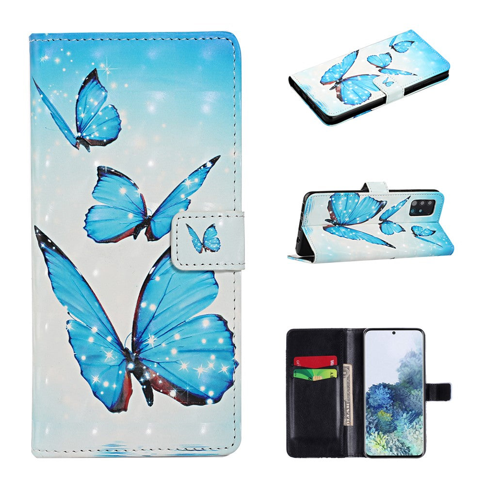 Light Spot Decor Pattern Printing Wallet Stand Leather Case for Samsung Galaxy A51 SM-A515
