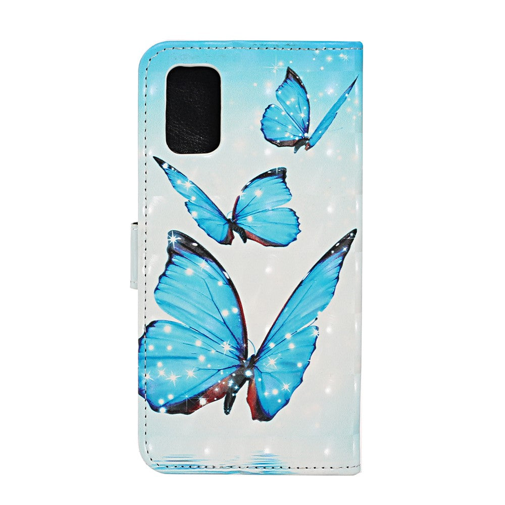 Ljuspunktsdekor Mönstertryck Plånboksfodral Läderfodral till Samsung Galaxy A41 (Global Version)