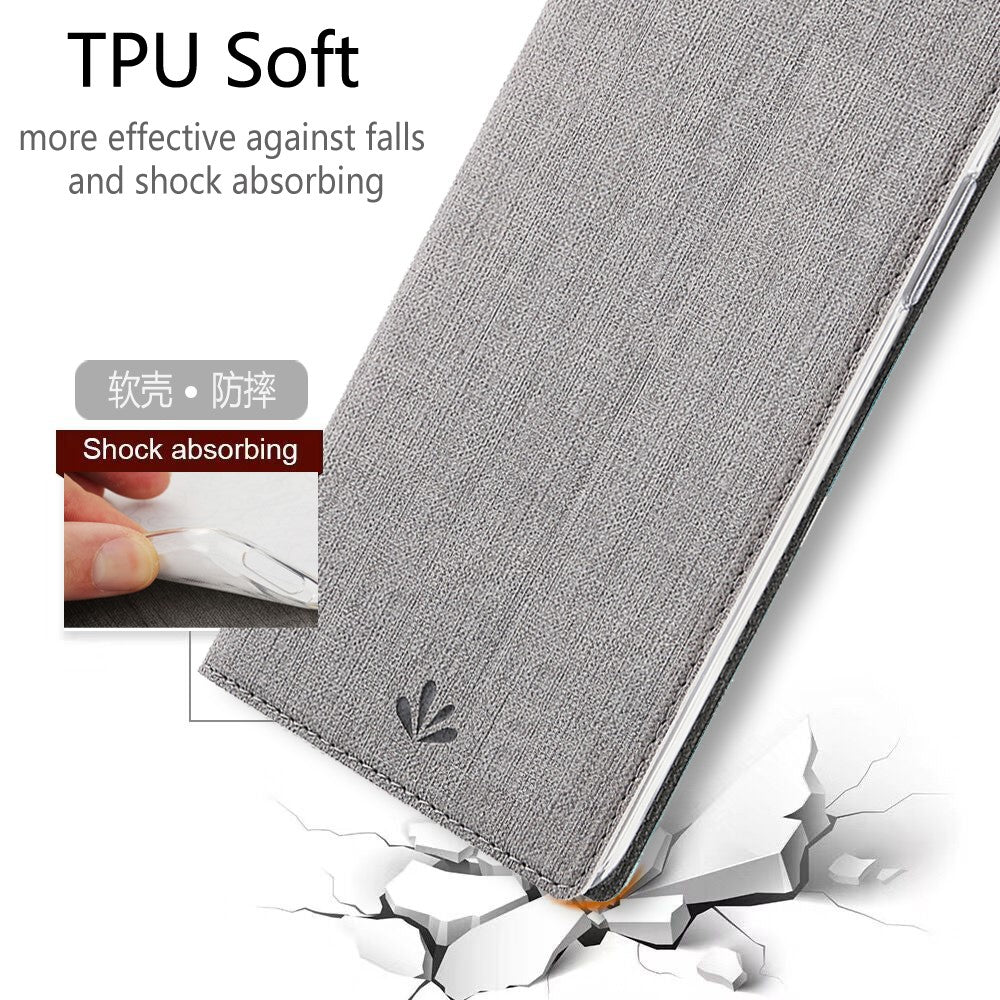 VILI DMX Card Holder Leather Stand Shell Phone Cover for Samsung Galaxy A41 (Global Version)