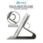 VILI DMX Card Holder Leather Stand Shell Phone Cover for Samsung Galaxy A41 (Global Version)