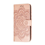 Imprint Mandala Flower Leather Shell for Samsung Galaxy A21s