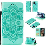 Imprint Mandala Flower Leather Shell for Samsung Galaxy A21s