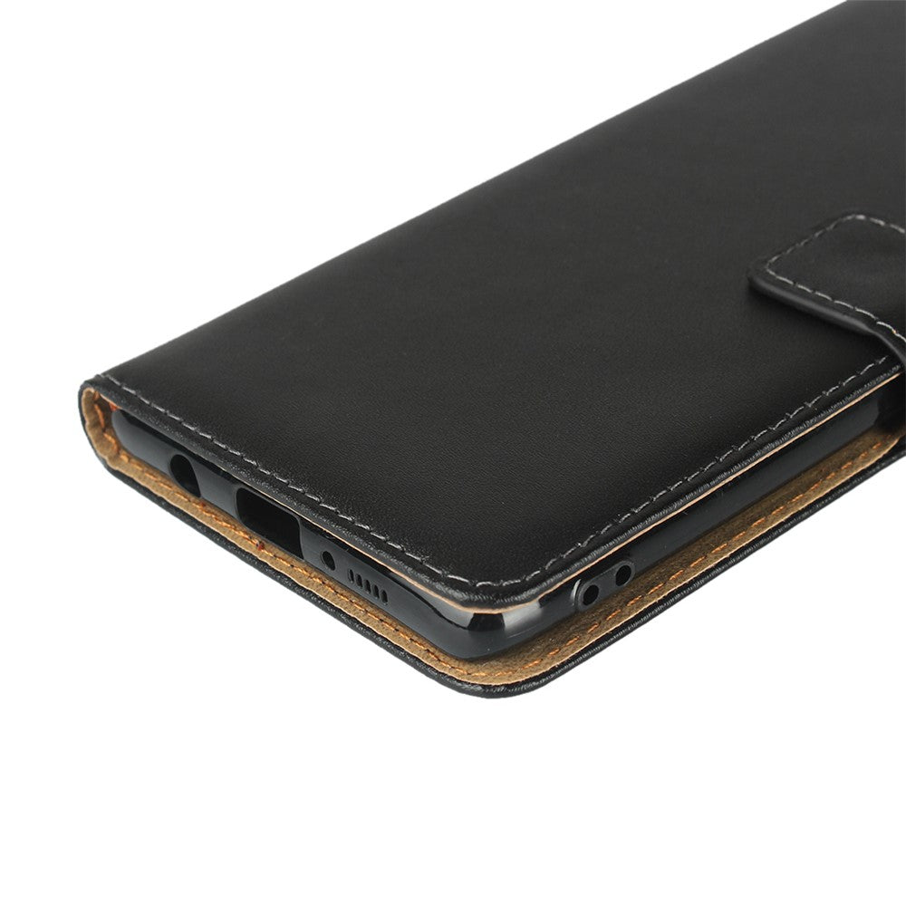 Ægte læder standerpung beskyttelsesetui til Samsung Galaxy A51 5G SM-A516