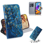 Mønstertrykt PU-læderpungcover til Samsung Galaxy A21s