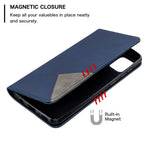Geometrisk mønster selvabsorberende lædercover til Samsung Galaxy A31