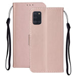 Solid Color Leather Wallet Back Cover for Samsung Galaxy A31
