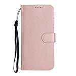 Solid Color Leather Wallet Back Cover for Samsung Galaxy A31