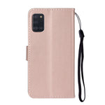 Solid Color Leather Wallet Back Cover for Samsung Galaxy A31