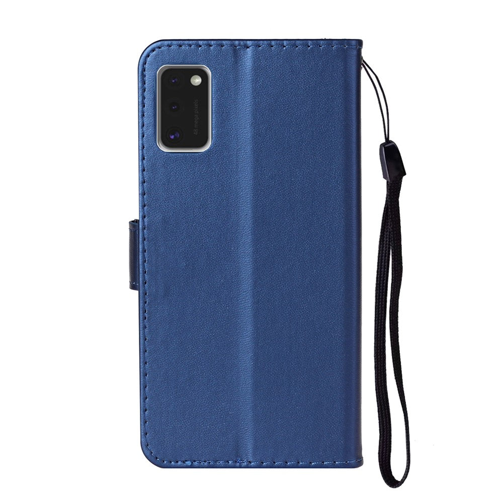 Plånboksfodral i läder med stativ till mobilen för Samsung Galaxy A41 (global version)