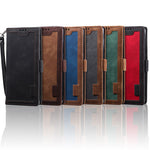 Retro Splejset Stil Pung Stativ Flip Lædercover til Samsung Galaxy Note20/Note20 5G