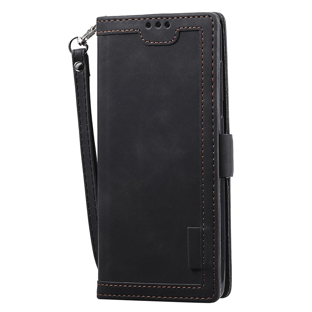 Retro Splejset Stil Pung Stativ Flip Lædercover til Samsung Galaxy Note20/Note20 5G