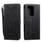 Retro Splicing Style Wallet Stand Flip Leather Case for Samsung Note 20 Ultra / Note 20 Ultra 5G
