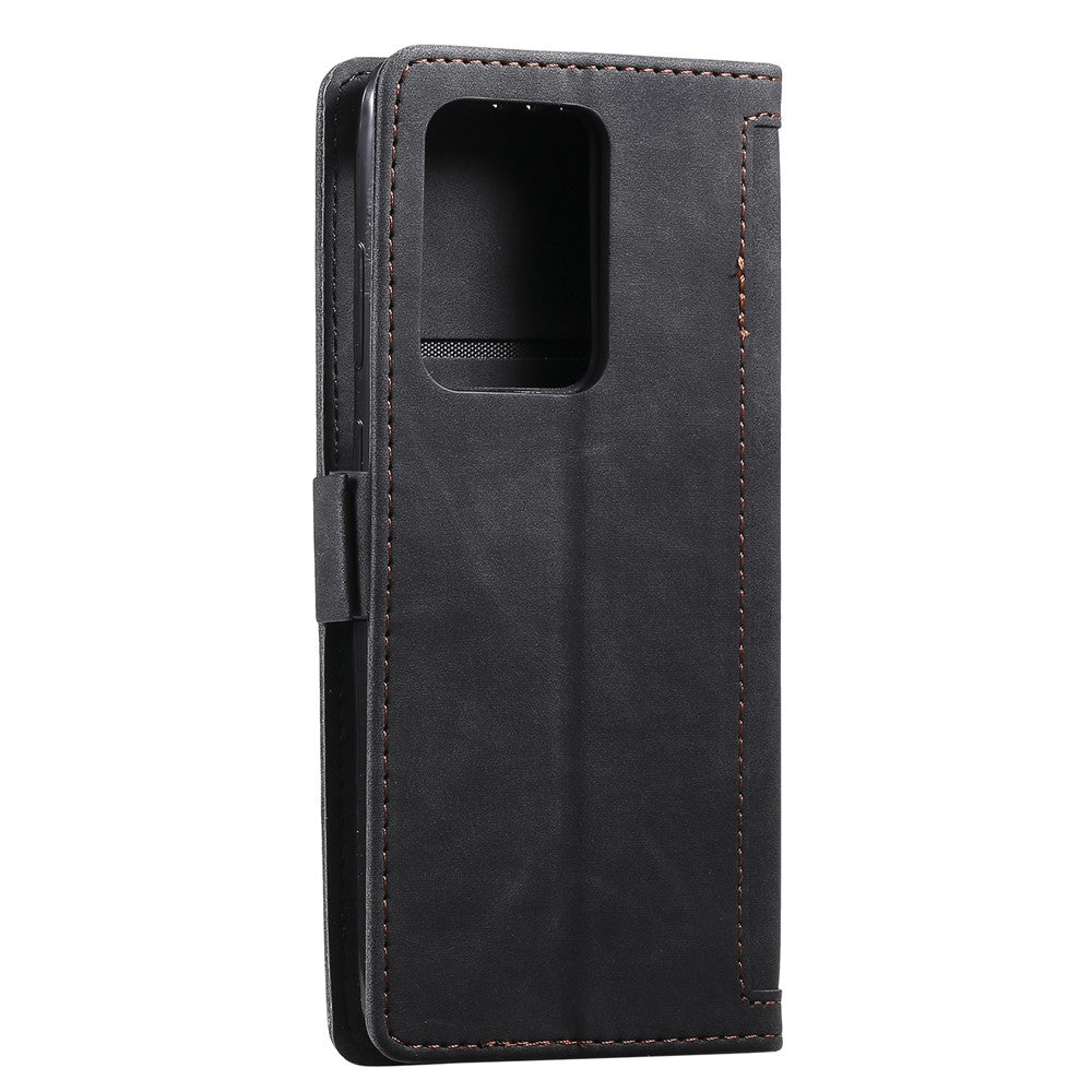 Retro Splicing Style Wallet Stand Flip Leather Case for Samsung Note 20 Ultra / Note 20 Ultra 5G