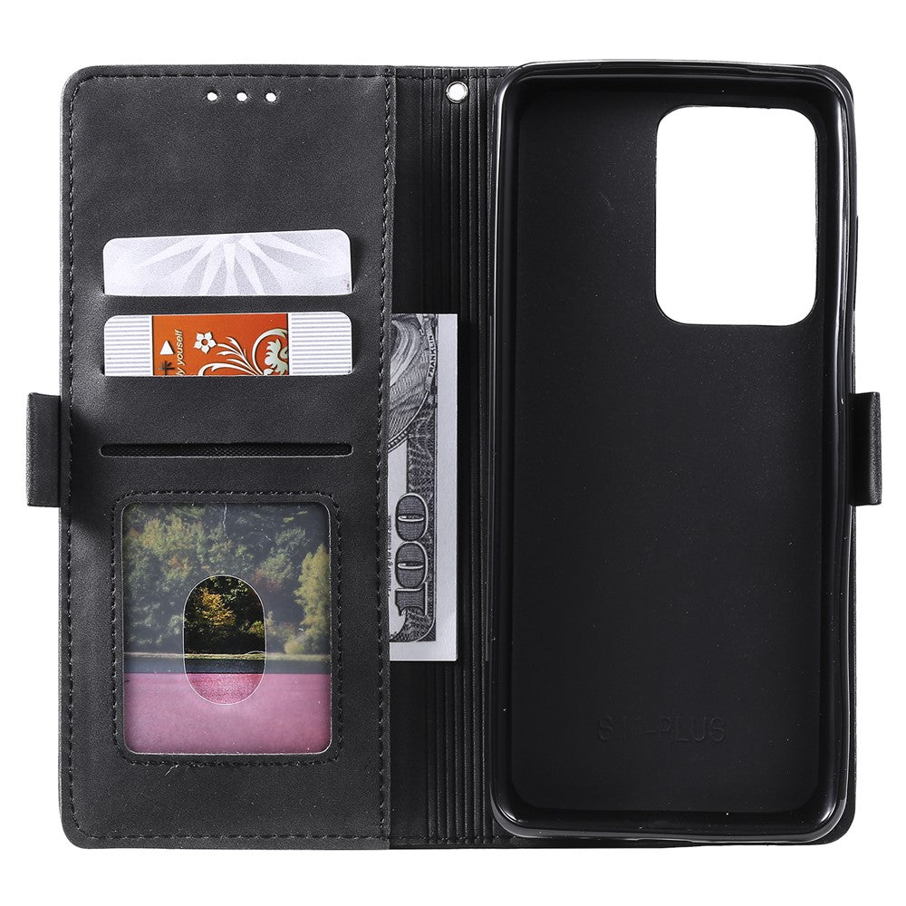 Retro Splicing Style Wallet Stand Flip Leather Case for Samsung Note 20 Ultra / Note 20 Ultra 5G