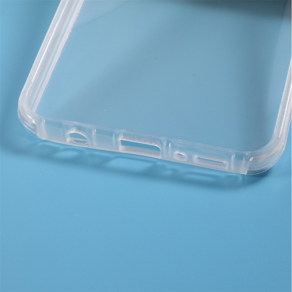Fuldt dækkende klar akryl+TPU+PET-telefoncover til Samsung Galaxy A21s