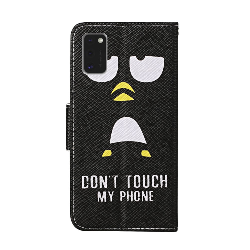 Pattern Printing Cover Flip Leather Wallet Stand Protective Shell for Samsung Galaxy A41 (Global Version)