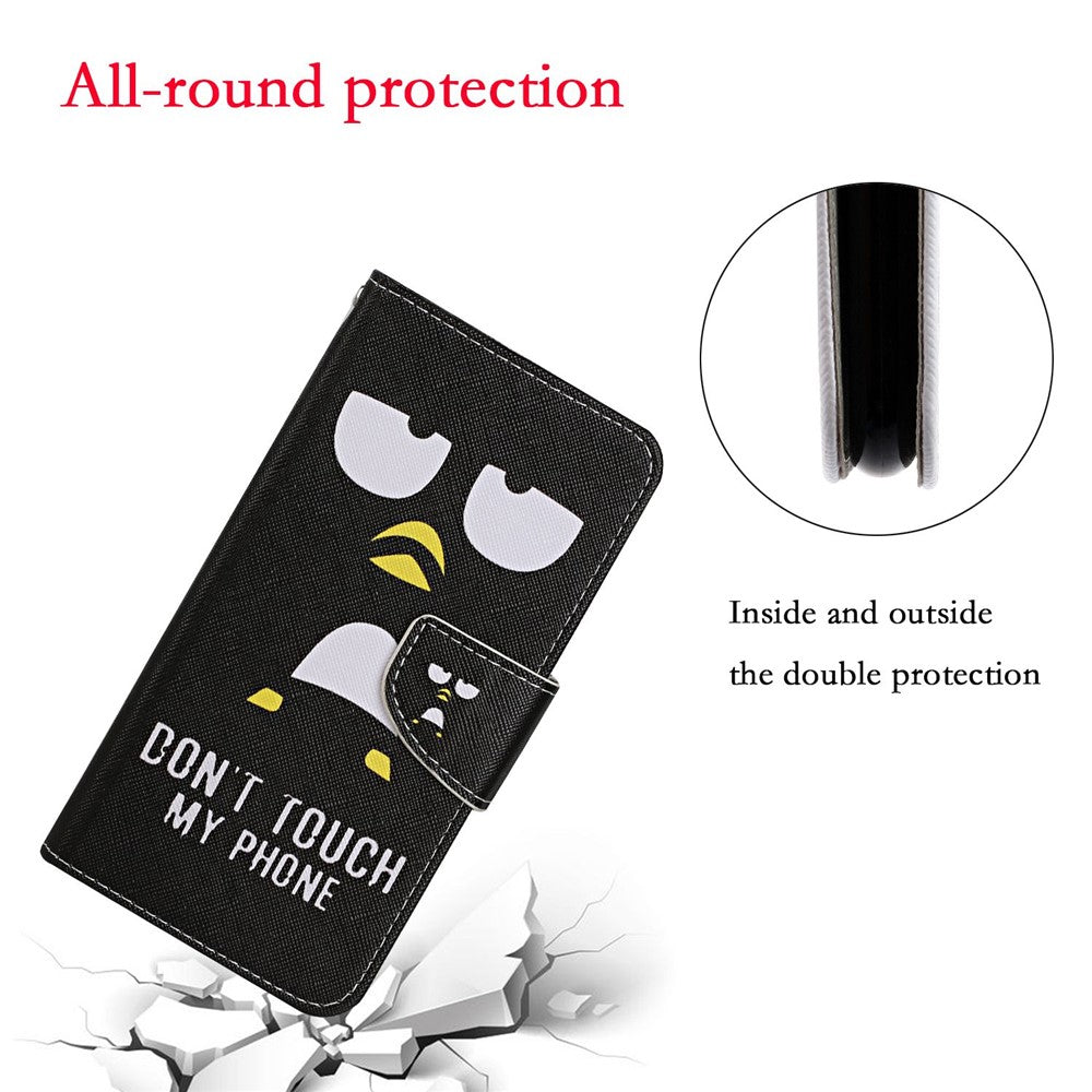 Pattern Printing Cover Flip Leather Wallet Stand Protective Shell for Samsung Galaxy A41 (Global Version)