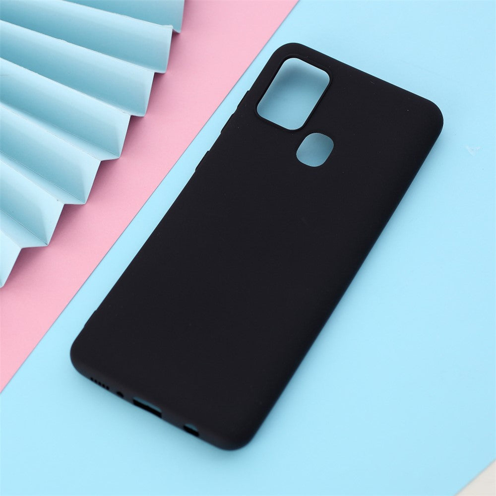 Til Samsung Galaxy A21s Mat TPU Cover Ridsefast Slankt Fleksibelt Telefoncover