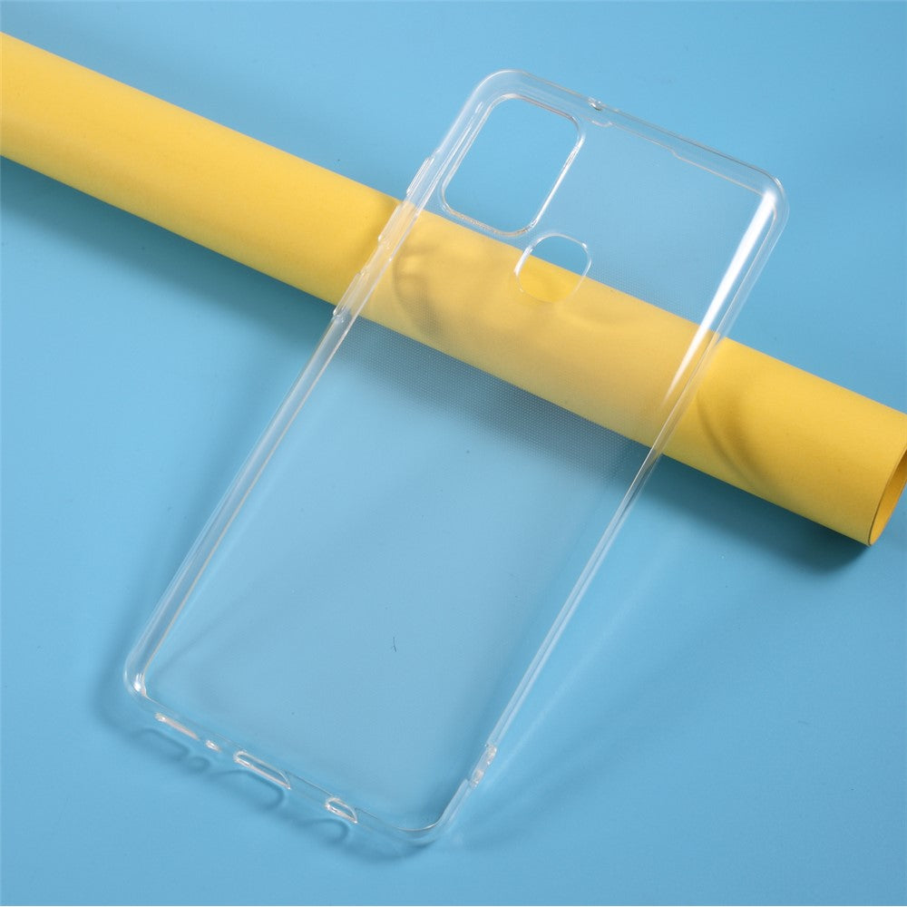 Shockproof Clear TPU Back Case for Samsung Galaxy A21s Flexible Shock-Proof Phone Cover