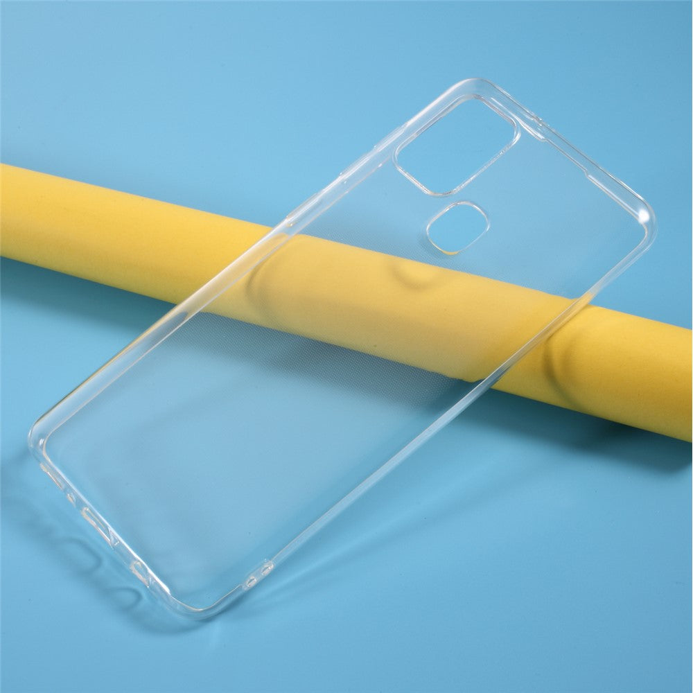 Shockproof Clear TPU Back Case for Samsung Galaxy A21s Flexible Shock-Proof Phone Cover
