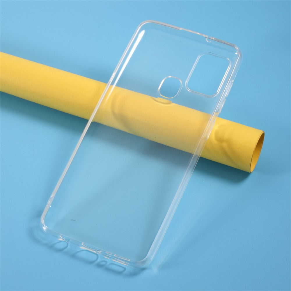Shockproof Clear TPU Back Case for Samsung Galaxy A21s Flexible Shock-Proof Phone Cover
