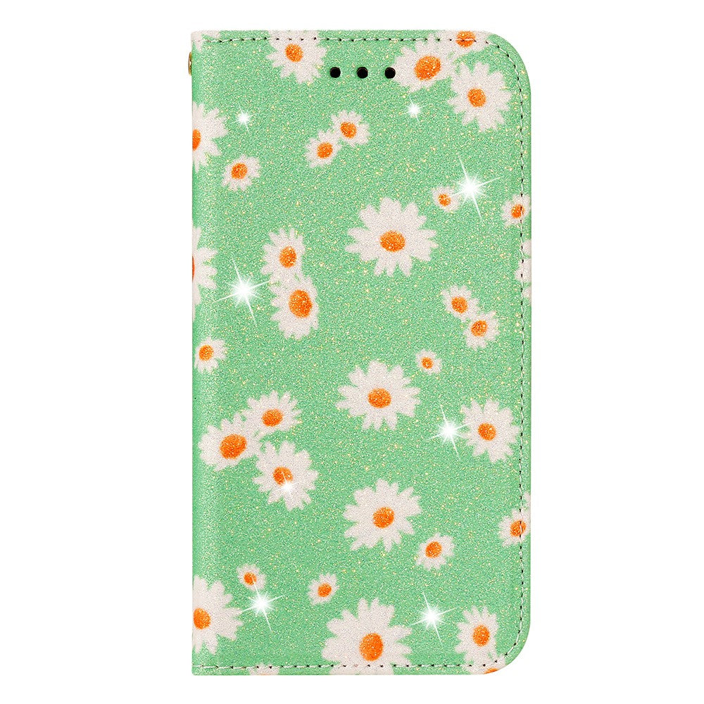 Daisy Mönster Flash Powder Mobilskal Korthållare Läderskal till Samsung Galaxy A51 SM-A515/M40S