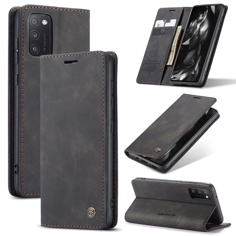 CASEME 013 Series Cover Auto-absorbed Leather Wallet Case for Samsung Galaxy A41 (Global Version)