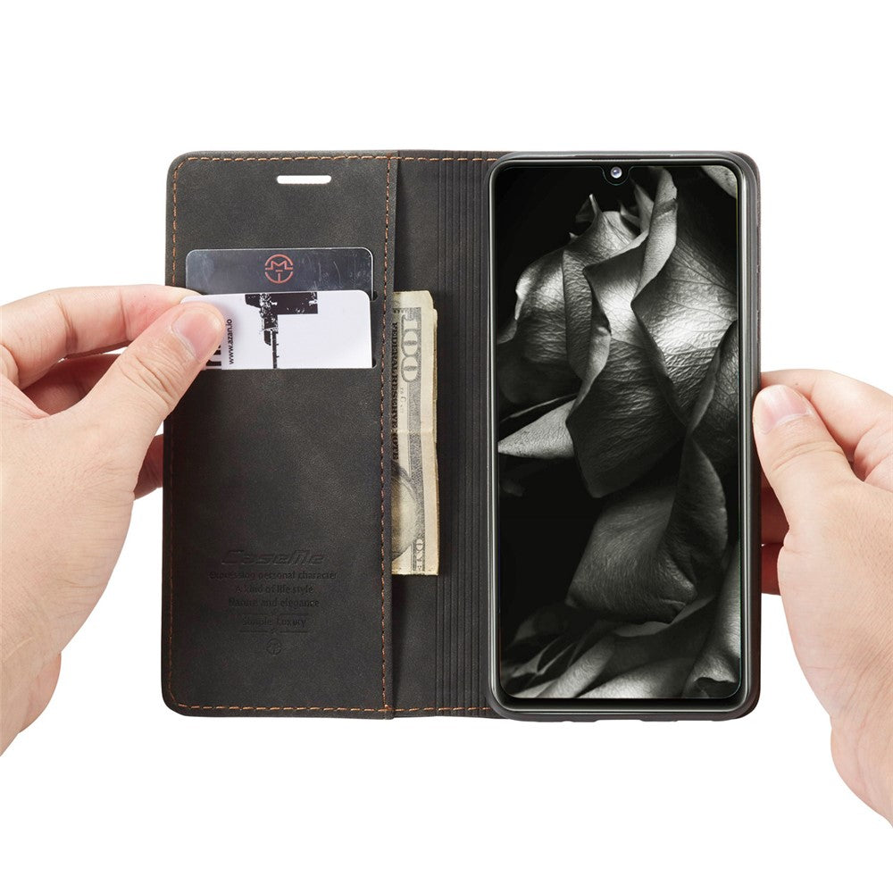 CASEME 013 Series Cover Auto-absorbed Leather Wallet Case for Samsung Galaxy A41 (Global Version)