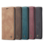 CASEME 013 Series Cover Auto-absorbed Leather Wallet Case for Samsung Galaxy A41 (Global Version)