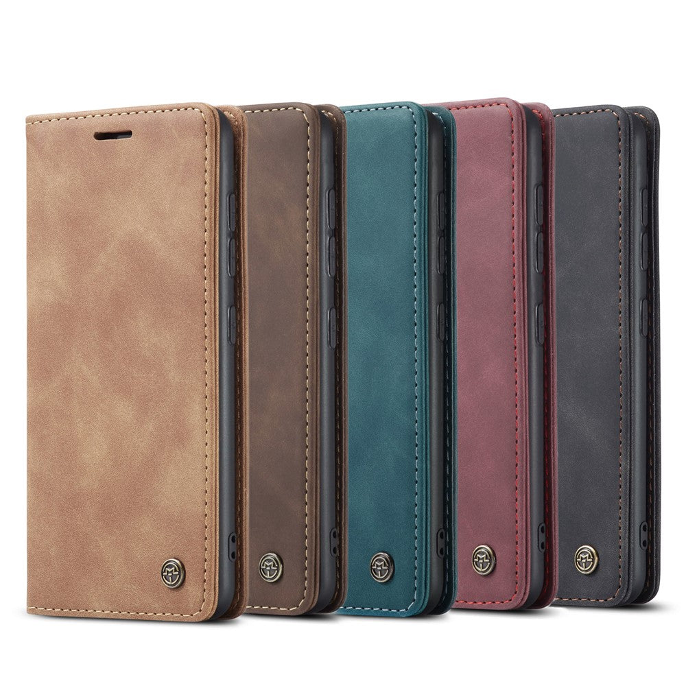 CASEME 013 Series Cover Auto-absorbed Leather Wallet Case for Samsung Galaxy A41 (Global Version)