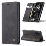 CASEME 013 Series Cover Auto-absorbed Leather Wallet Case for Samsung Galaxy A41 (Global Version)