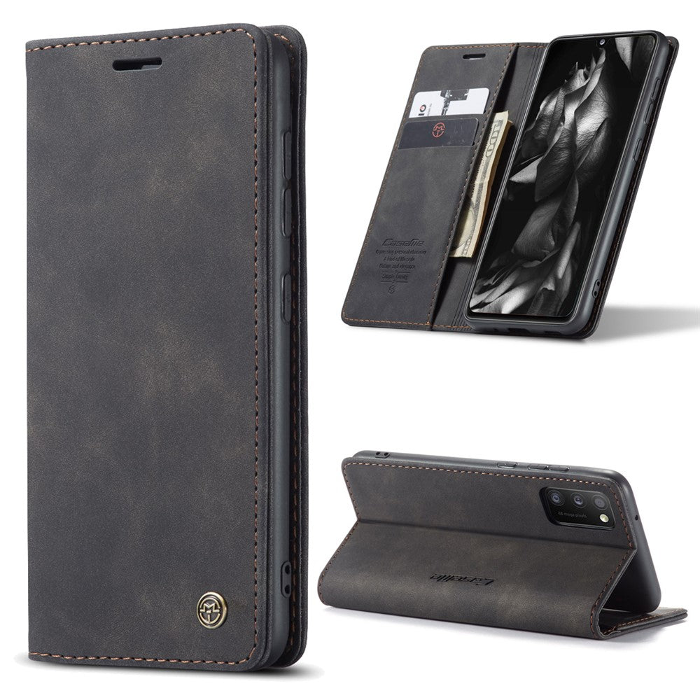 CASEME 013 Series Cover Auto-absorbed Leather Wallet Case for Samsung Galaxy A41 (Global Version)