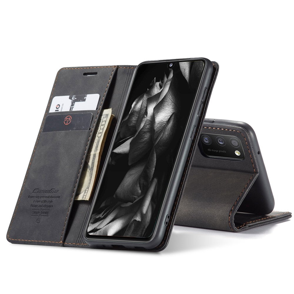 CASEME 013 Series Cover Auto-absorbed Leather Wallet Case for Samsung Galaxy A41 (Global Version)