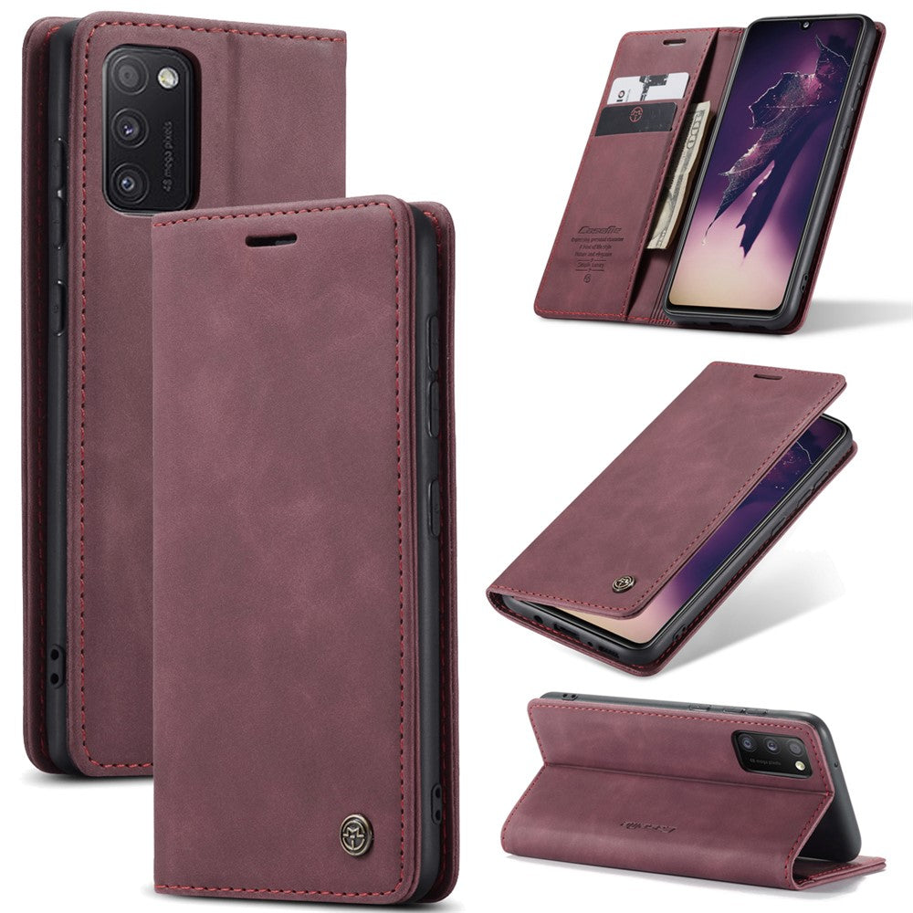 CASEME 013 Series Cover Auto-absorbed Leather Wallet Case for Samsung Galaxy A41 (Global Version)