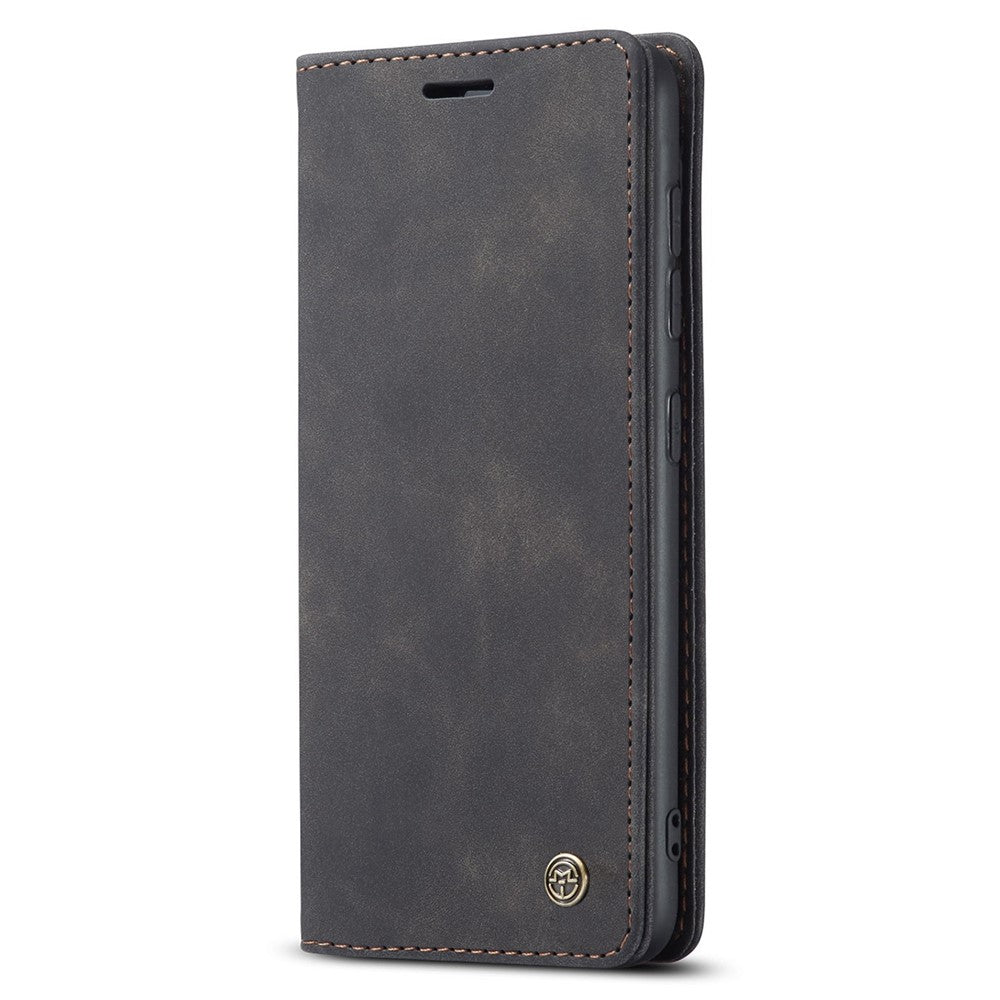 CASEME 013 Series Auto-absorbed Leather Shell Protection Wallet Case for Samsung Galaxy A21s