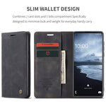 CASEME 013 Series Auto-absorbed Leather Shell Protection Wallet Case for Samsung Galaxy A21s