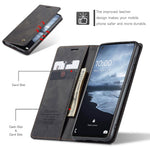 CASEME 013 Series Auto-absorbed Leather Shell Protection Wallet Case for Samsung Galaxy A21s