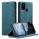 CASEME 013 Series Auto-absorbed Leather Shell Protection Wallet Case for Samsung Galaxy A21s