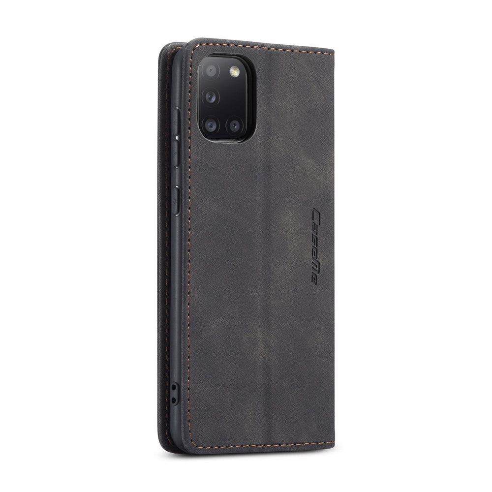 CASEME 013 Series Auto-absorberende Enkelt Læder Flip Cover til Samsung Galaxy A31
