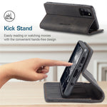 CASEME 013 Series Auto-absorberende Enkelt Læder Flip Cover til Samsung Galaxy A31