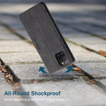CASEME 013 Series Auto-absorberende Enkelt Læder Flip Cover til Samsung Galaxy A31