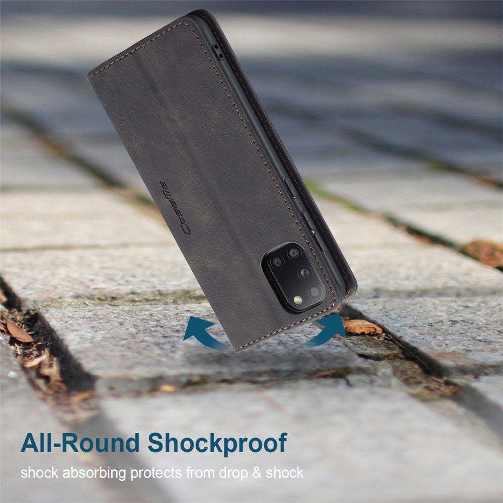 CASEME 013 Series Auto-absorberende Enkelt Læder Flip Cover til Samsung Galaxy A31