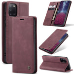 CASEME 013 Series Auto-absorberende Enkelt Læder Flip Cover til Samsung Galaxy A31