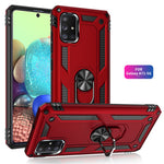 360° drejelig ring-kickstand-rustning PC+TPU kombinationscover til Samsung Galaxy A71 5G SM-A716