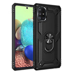 360° drejelig ring-kickstand-rustning PC+TPU kombinationscover til Samsung Galaxy A71 5G SM-A716